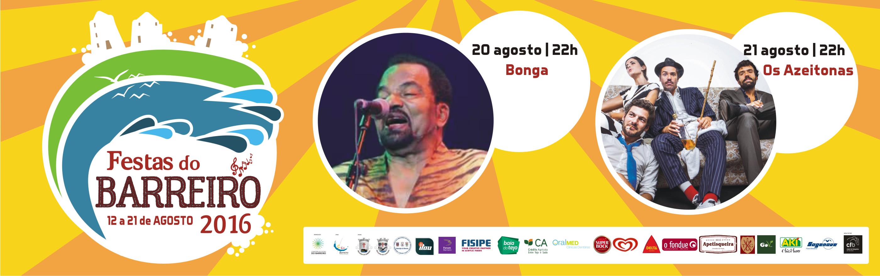 Bonga e Os Azeitonas no segundo fim-de-semana de Festas do Barreiro | Até domingo, 21 de agosto