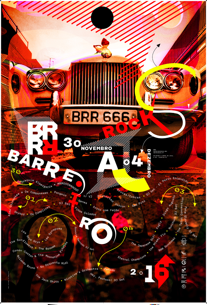 Cartaz do Barreiro Rocks de 30/11 a 4/12/16