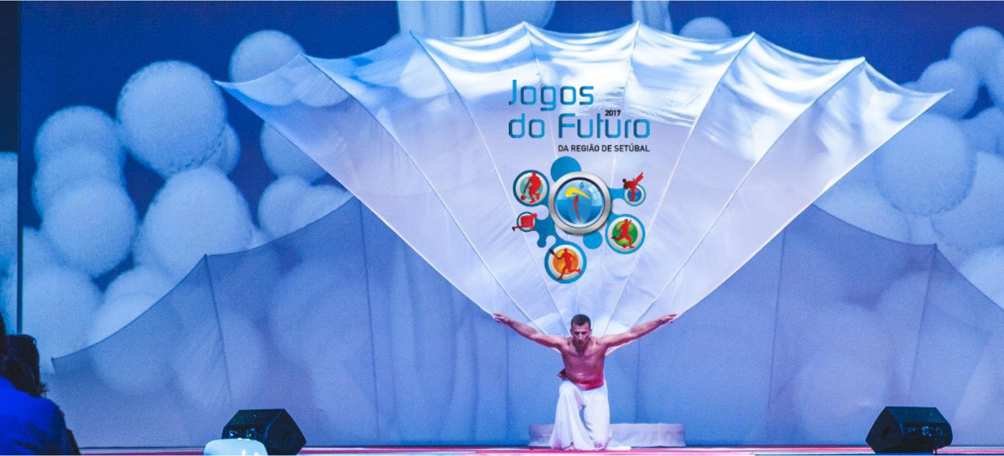 Fotografia da cerimónia de abertura dos Jogos do Futuro de 2017