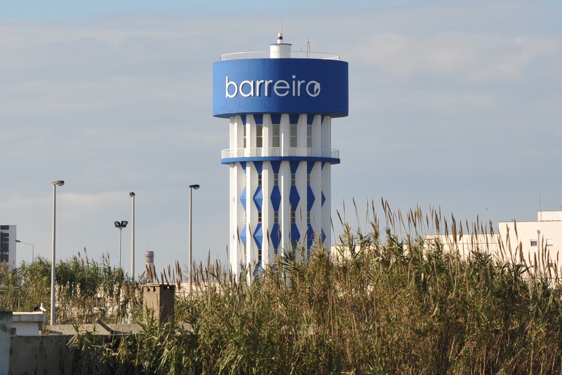 Fotografia do reservatório de água no Barreiro