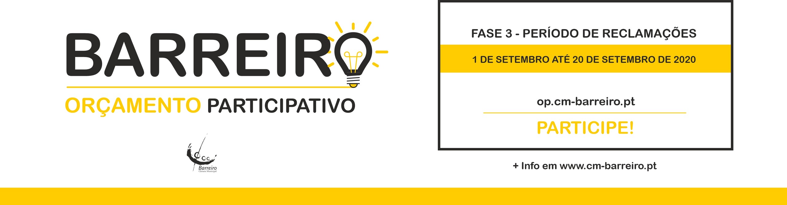 Orçamento Participativo do Barreiro | Reclamações em setembro e Votação em outubro