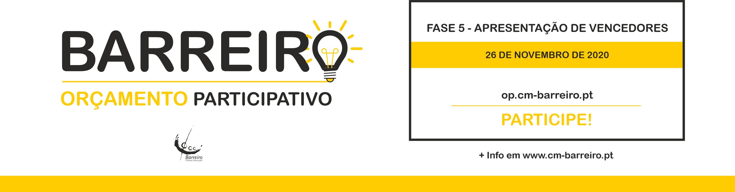 Orçamento Participativo do Barreiro | Apresentação dos vencedores a 26 de novembro