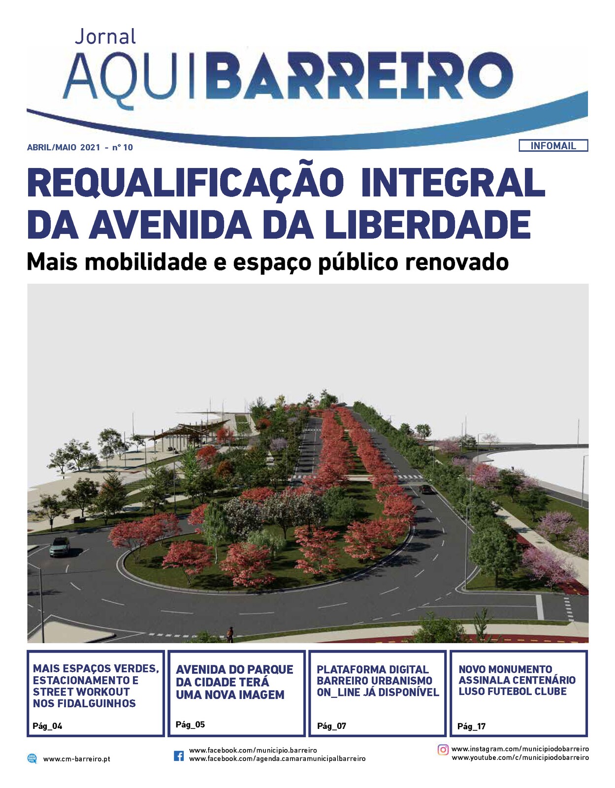 Jornal Municipal “Aqui Barreiro” abril/maio 2021 já disponível