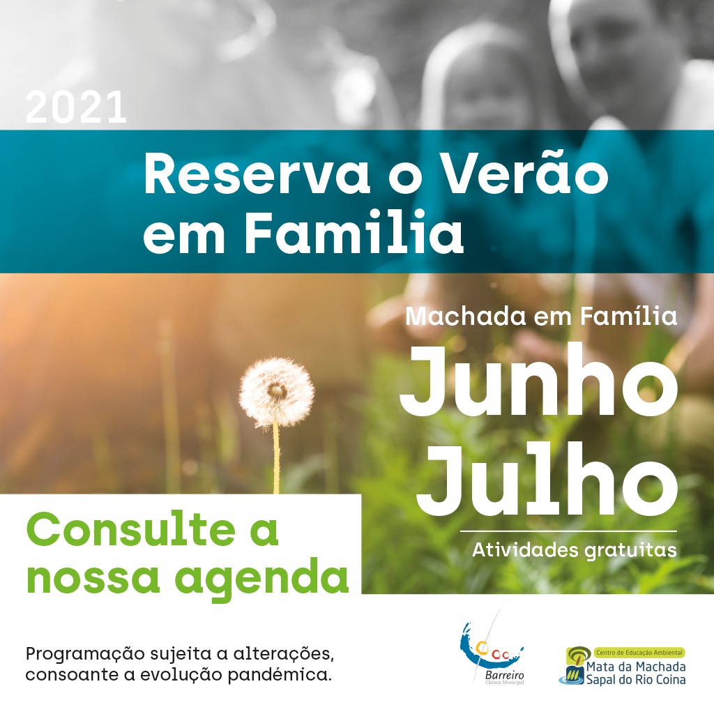 Agenda de Atividades “Reserva o Verão em Família 2021”