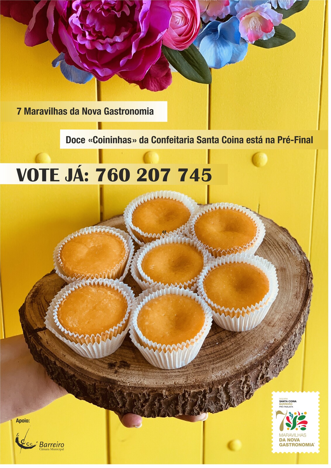 Doce “Coininhas” da Confeitaria Santa Coina na Pré-Final