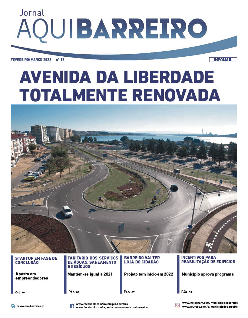 Jornal Municipal “Aqui Barreiro” fevereiro/março já disponível | Obras em curso e futuras | Saiba tudo!