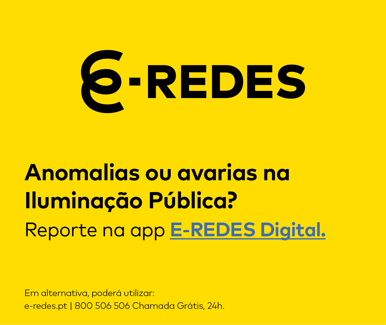 Reportar anomalias de iluminação pública