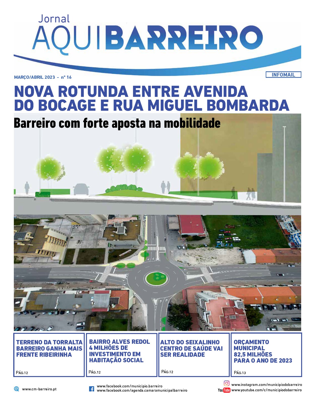 Jornal Municipal “Aqui Barreiro” março/abril já disponível